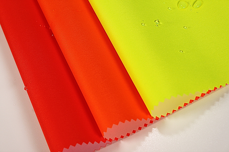 300D Fluorescent Color Oxford PU Coated Fabric